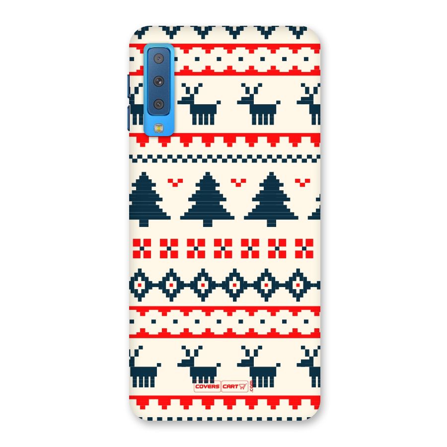 Christmas Design Pattern Back Case for Galaxy A7 (2018)