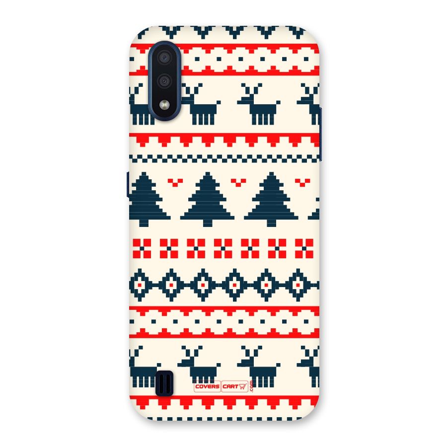Christmas Design Pattern Back Case for Galaxy M01