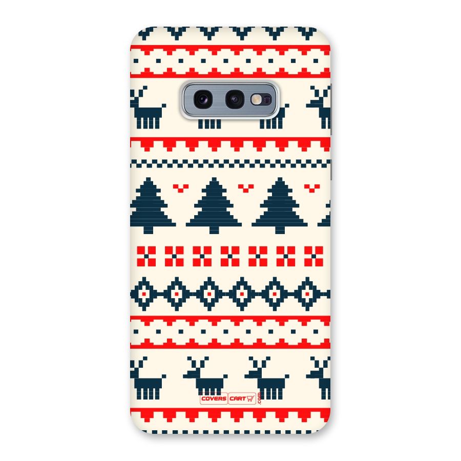 Christmas Design Pattern Back Case for Galaxy S10e