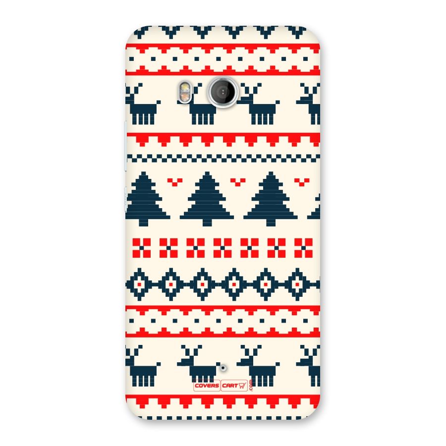 Christmas Design Pattern Back Case for HTC U11
