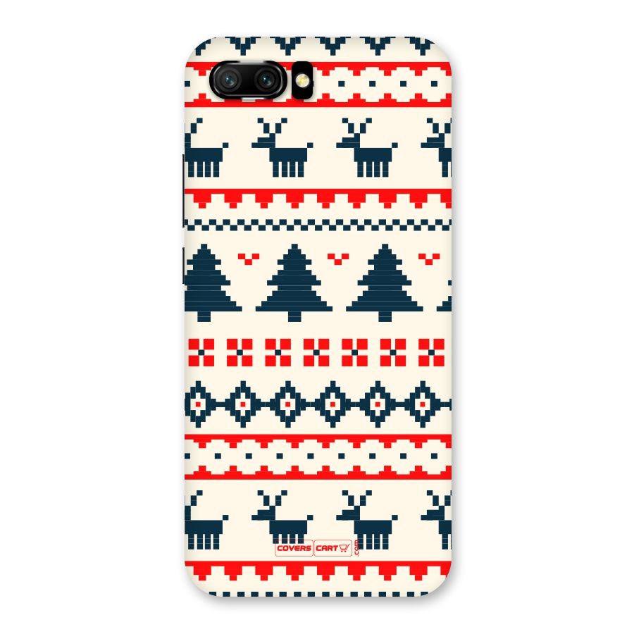 Christmas Design Pattern Back Case for Honor 10