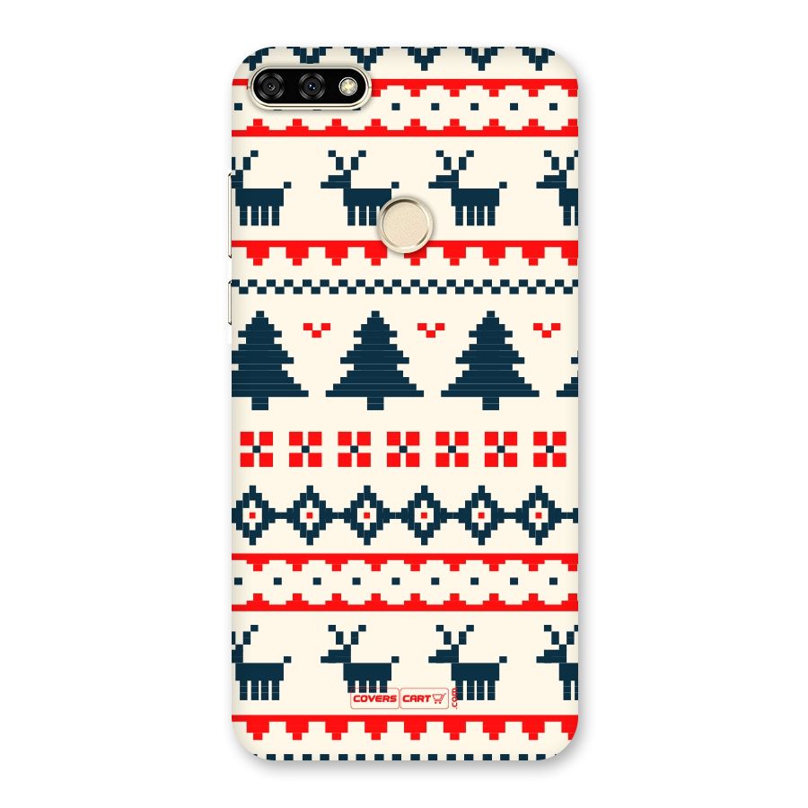Christmas Design Pattern Back Case for Honor 7A