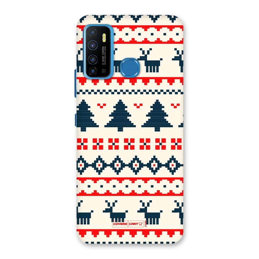 Christmas Design Pattern Back Case for Infinix Hot 9