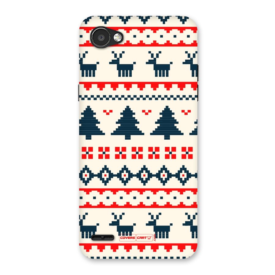 Christmas Design Pattern Back Case for LG Q6