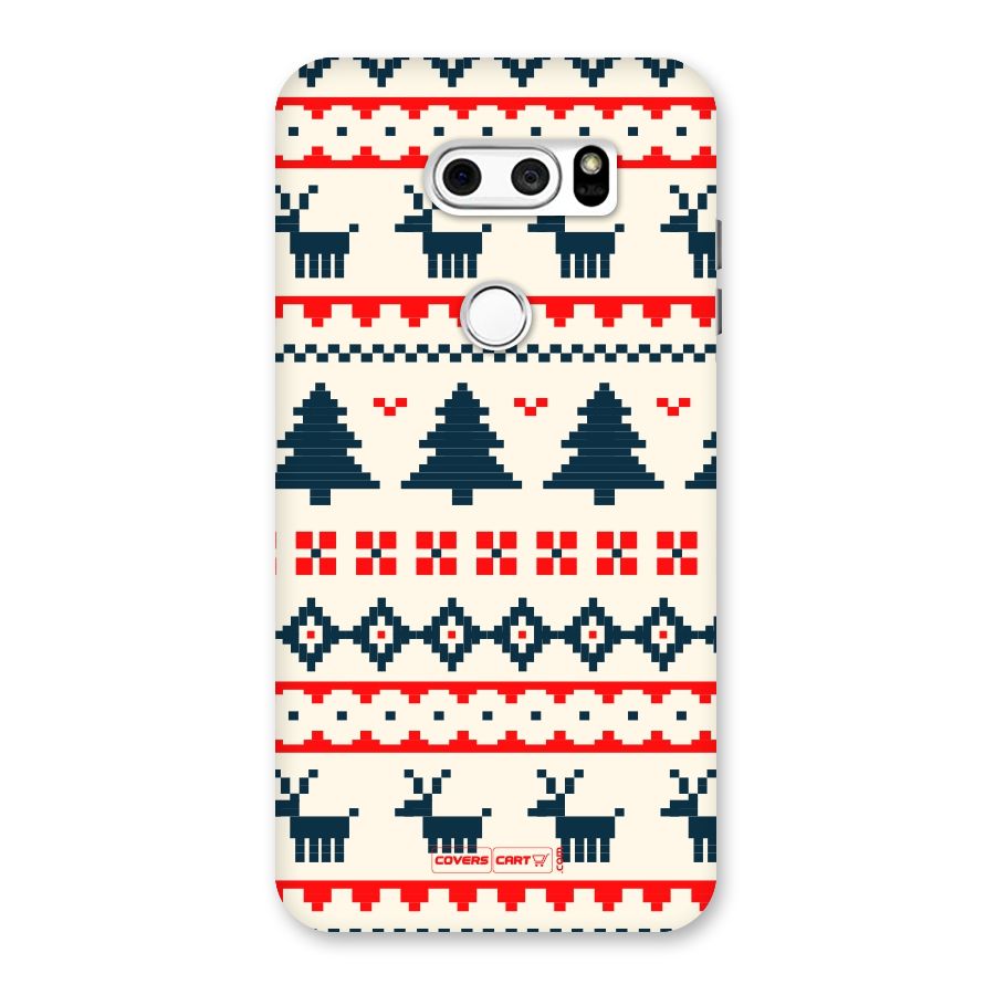 Christmas Design Pattern Back Case for LG V30