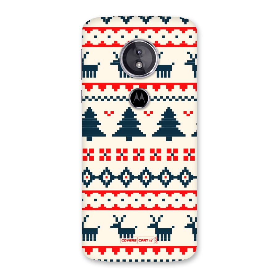 Christmas Design Pattern Back Case for Moto E5