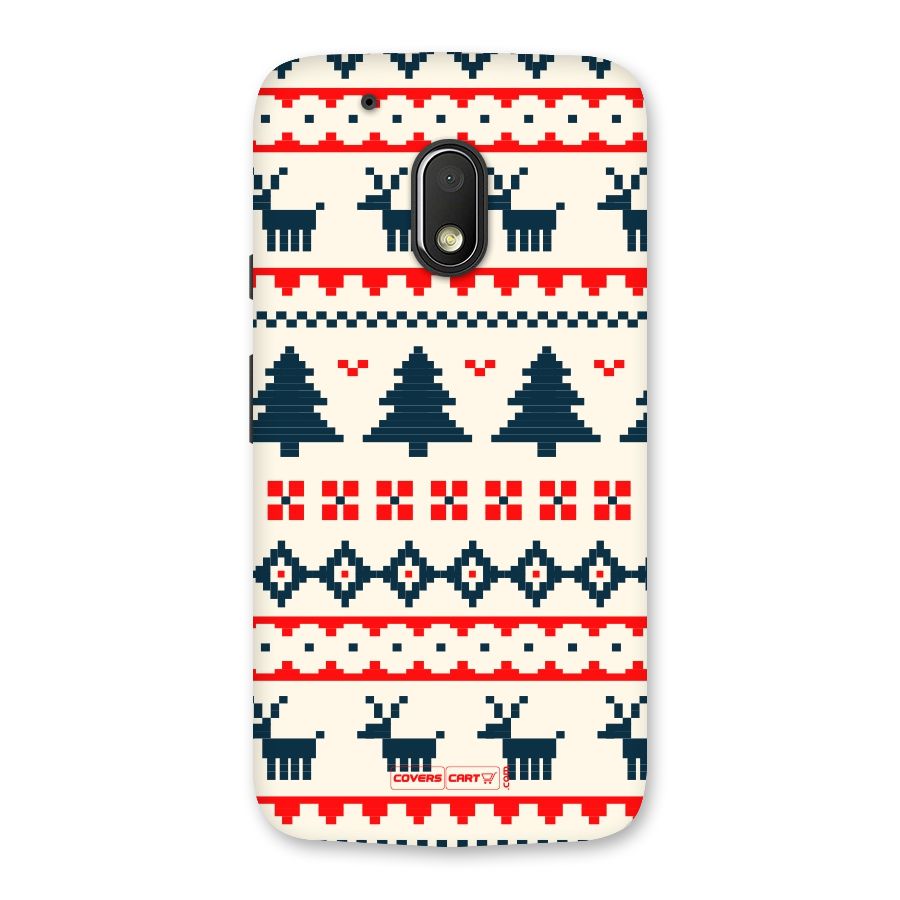 Christmas Design Pattern Back Case for Moto G4 Play