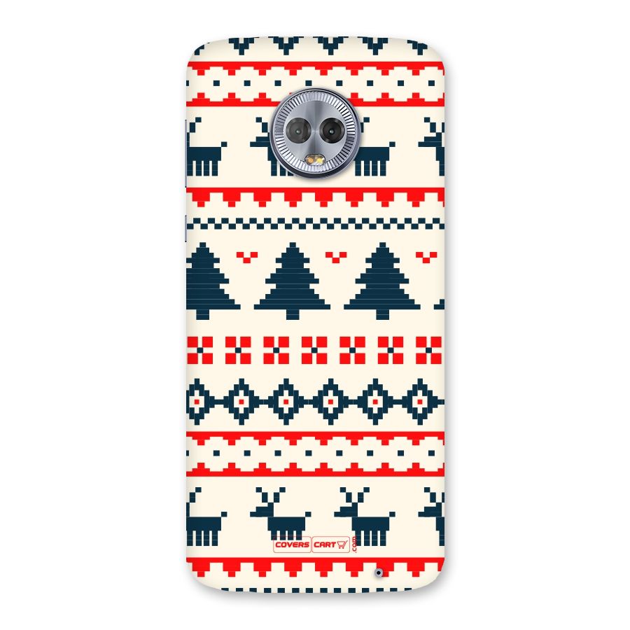Christmas Design Pattern Back Case for Moto G6 Plus