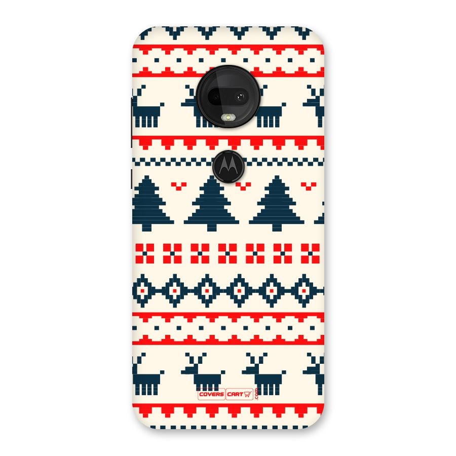 Christmas Design Pattern Back Case for Moto G7