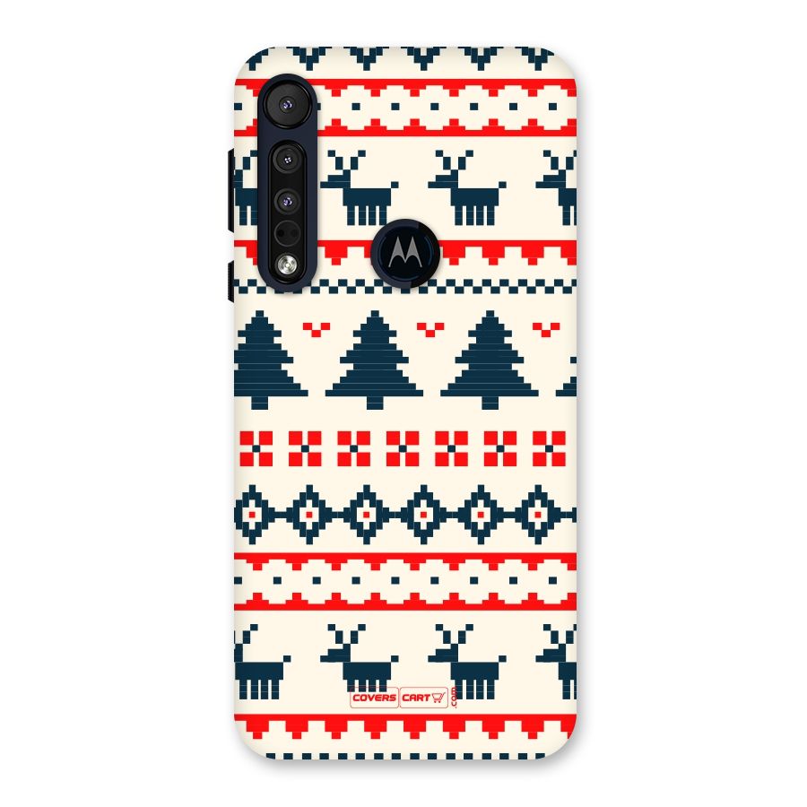 Christmas Design Pattern Back Case for Motorola One Macro