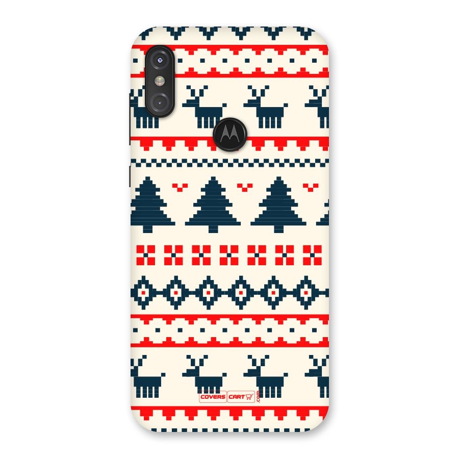 Christmas Design Pattern Back Case for Motorola One Power
