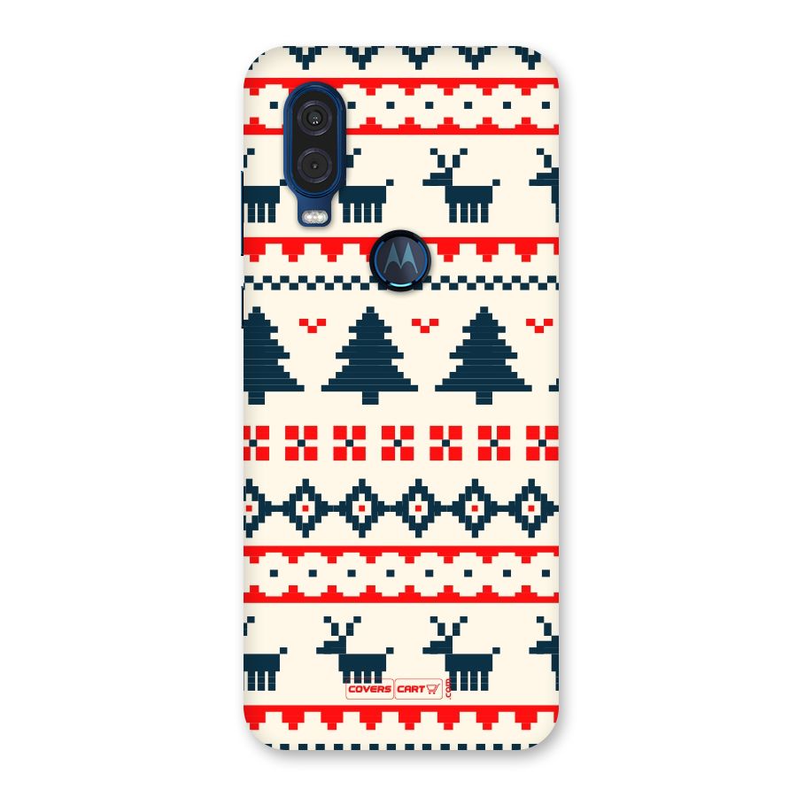 Christmas Design Pattern Back Case for Motorola One Vision