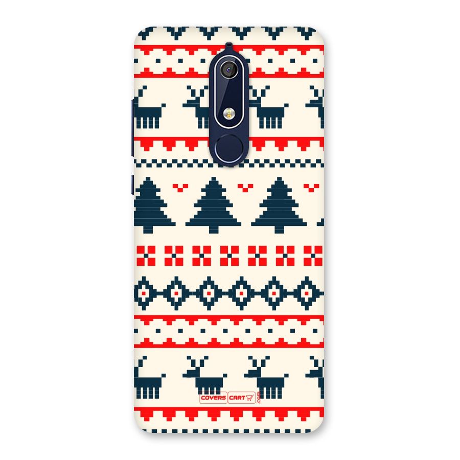 Christmas Design Pattern Back Case for Nokia 5.1