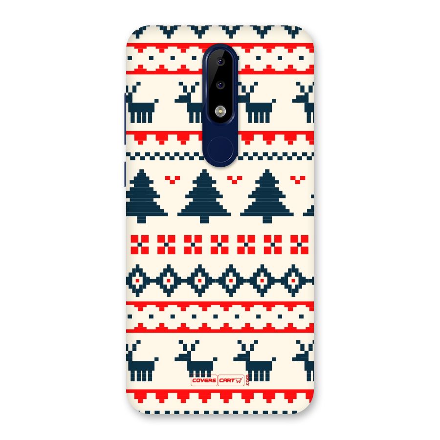Christmas Design Pattern Back Case for Nokia 5.1 Plus