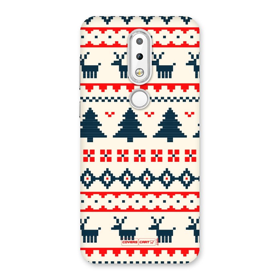 Christmas Design Pattern Back Case for Nokia 6.1 Plus