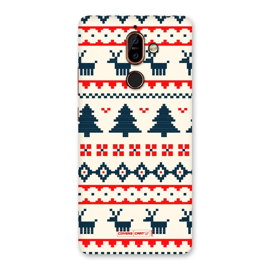 Christmas Design Pattern Back Case for Nokia 7 Plus