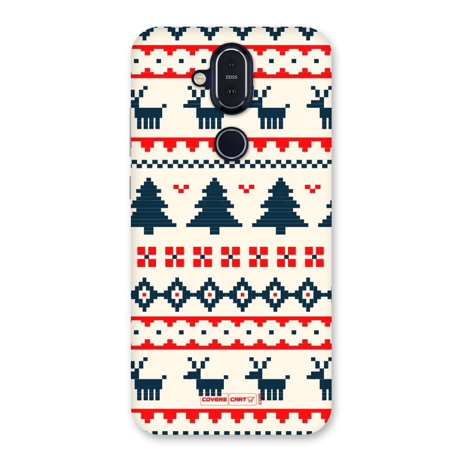 Christmas Design Pattern Back Case for Nokia 8.1