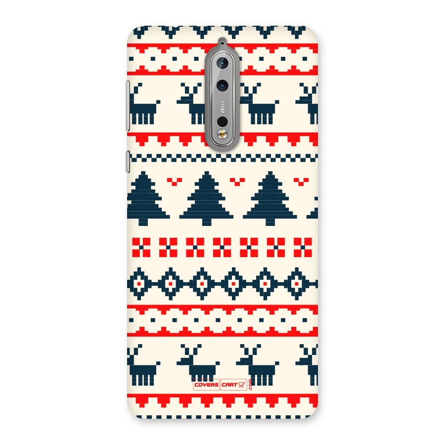 Christmas Design Pattern Back Case for Nokia 8