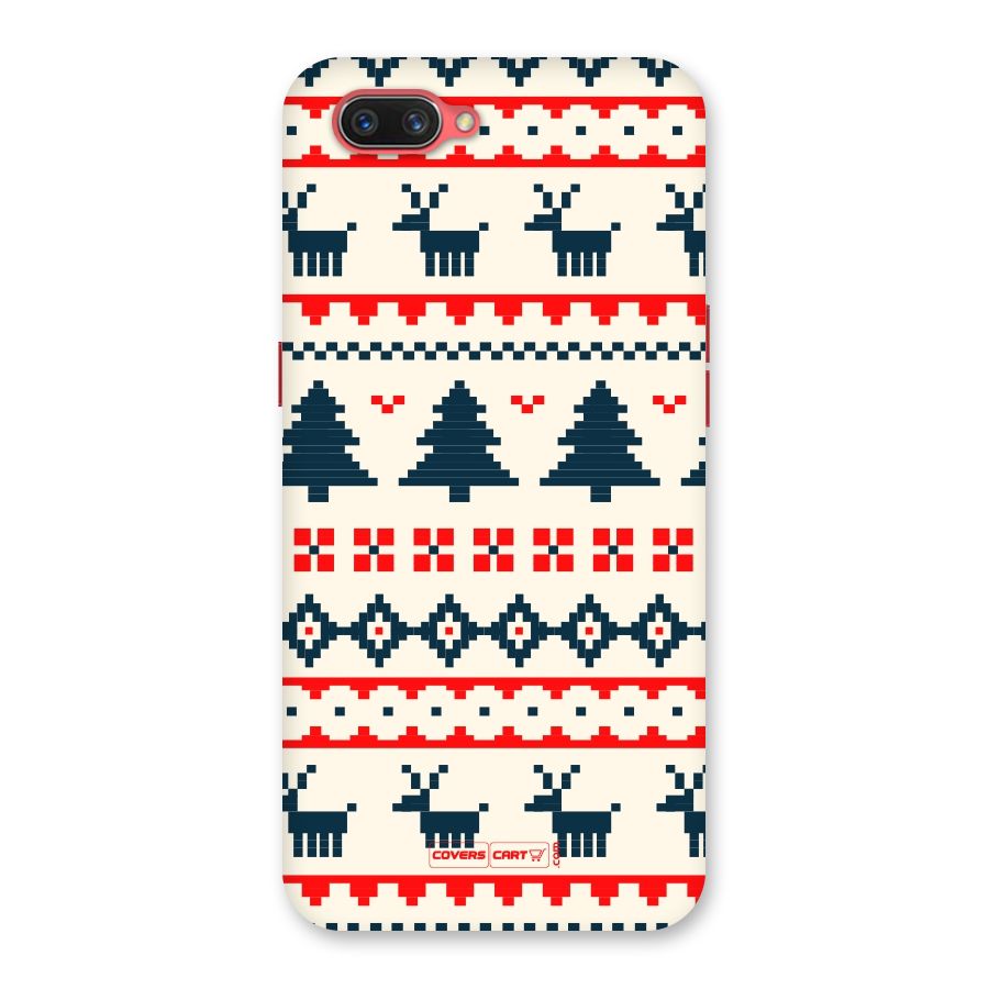 Christmas Design Pattern Back Case for Oppo A3s