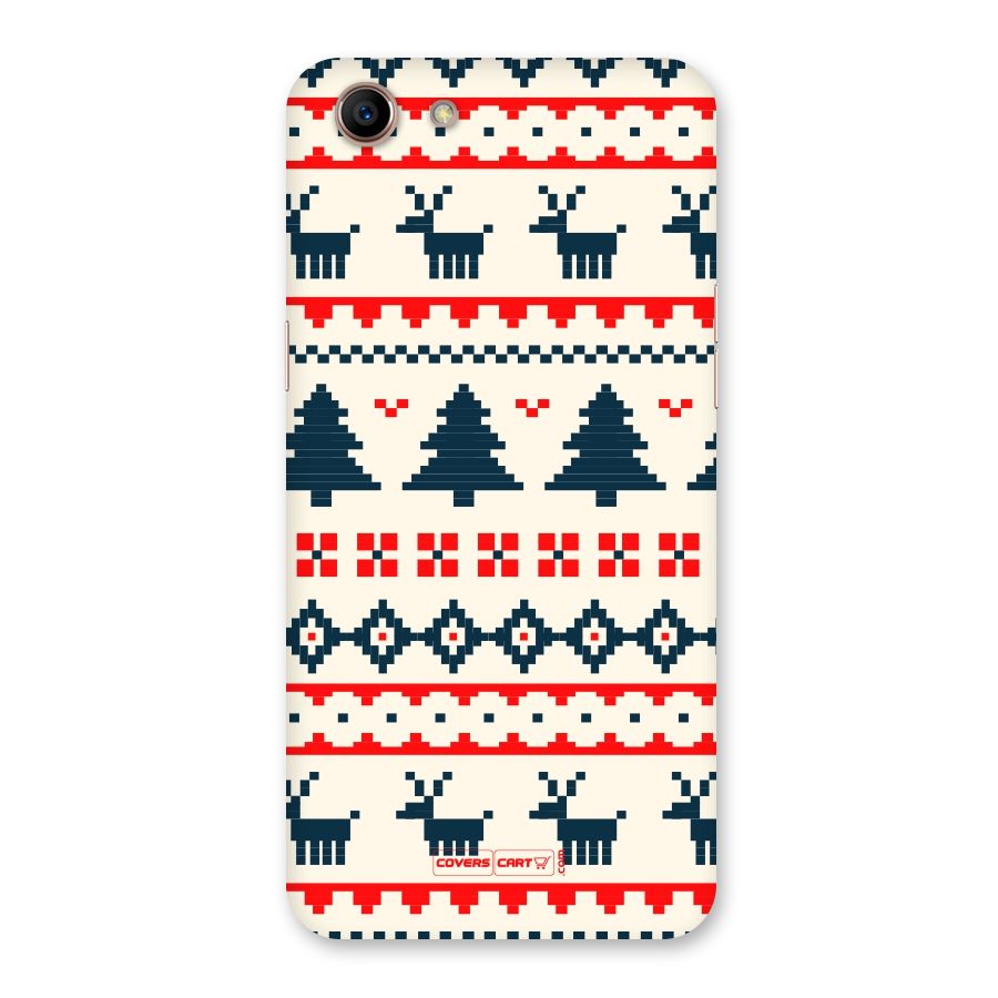 Christmas Design Pattern Back Case for Oppo A83 (2018)