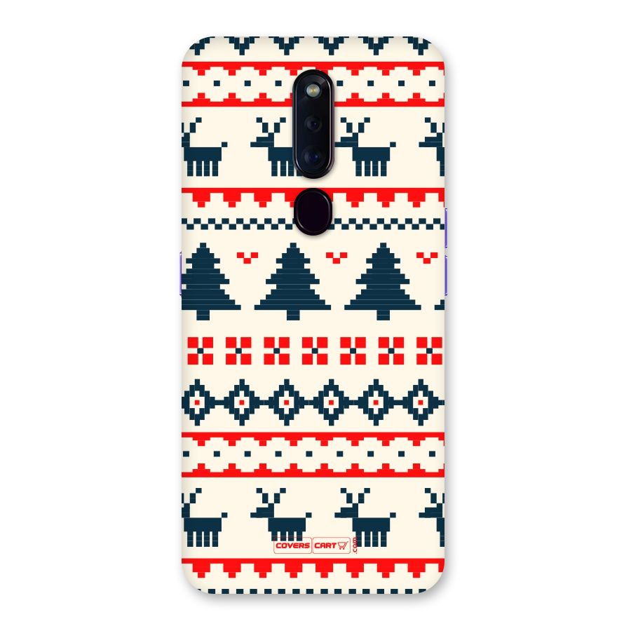 Christmas Design Pattern Back Case for Oppo F11 Pro