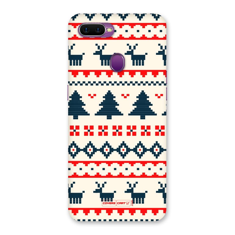 Christmas Design Pattern Back Case for Oppo F9
