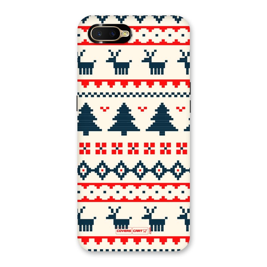 Christmas Design Pattern Back Case for Oppo K1
