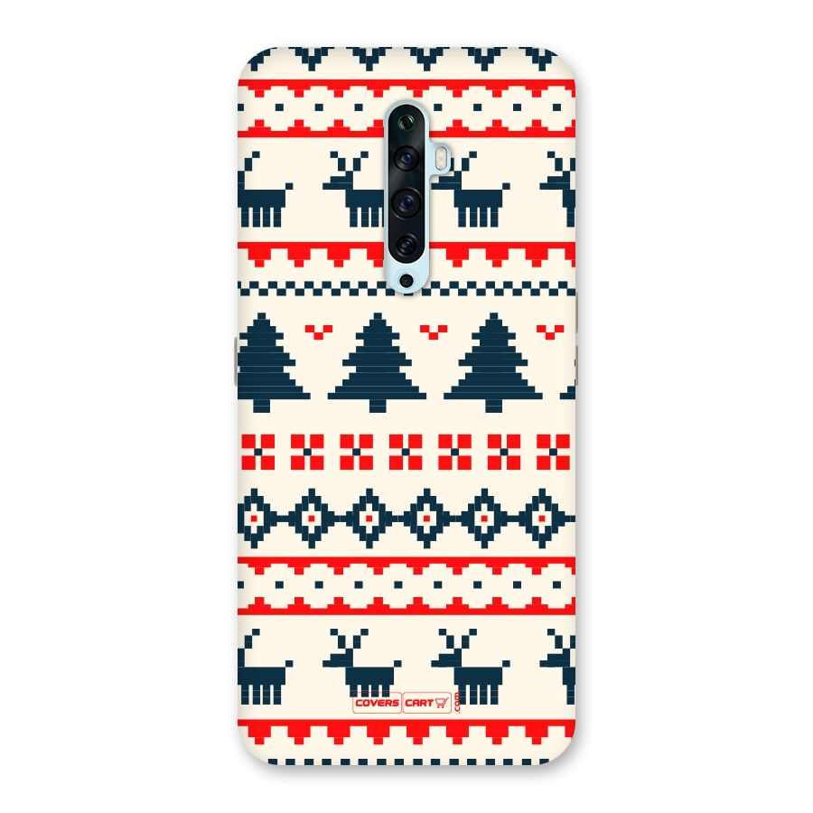 Christmas Design Pattern Back Case for Oppo Reno2 F