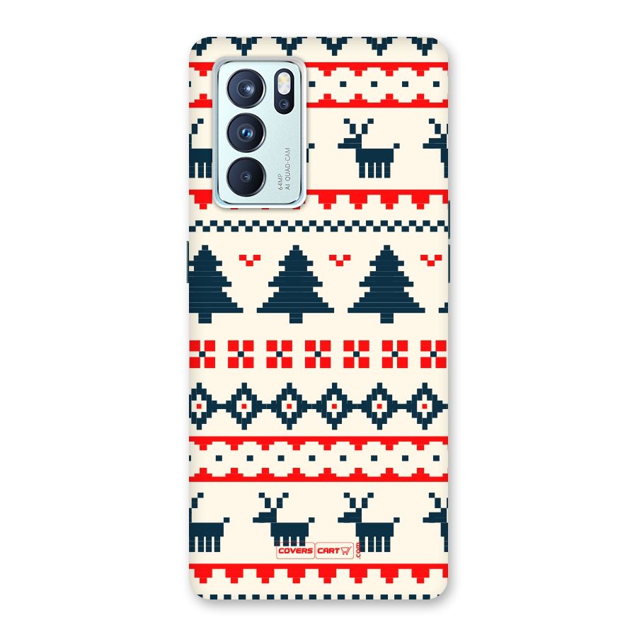 Christmas Design Pattern Back Case for Oppo Reno6 Pro 5G