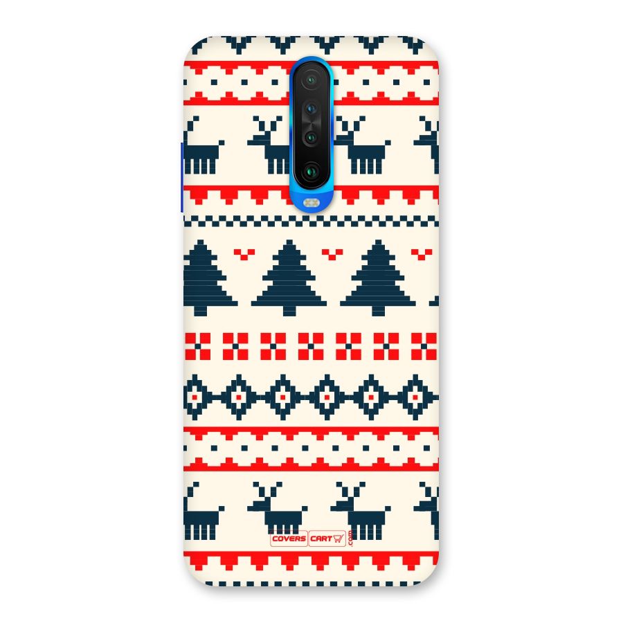 Christmas Design Pattern Back Case for Poco X2