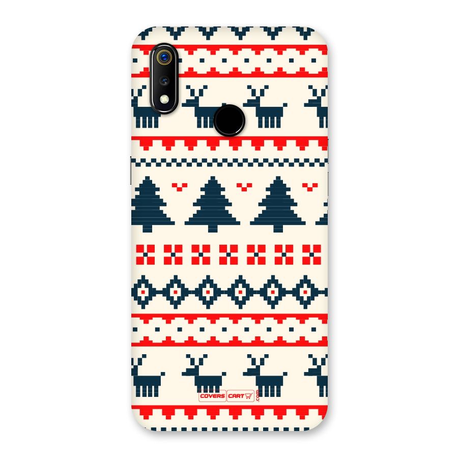 Christmas Design Pattern Back Case for Realme 3