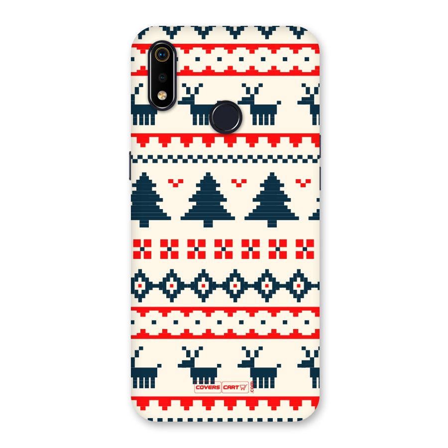 Christmas Design Pattern Back Case for Realme 3i