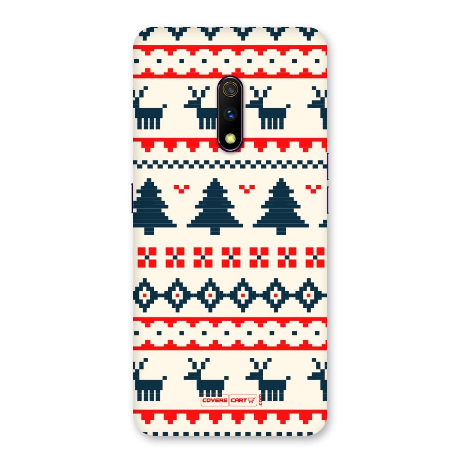 Christmas Design Pattern Back Case for Realme X