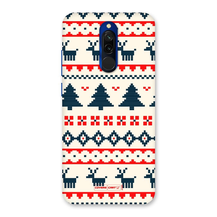 Christmas Design Pattern Back Case for Redmi 8