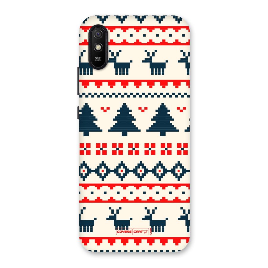 Christmas Design Pattern Back Case for Redmi 9i