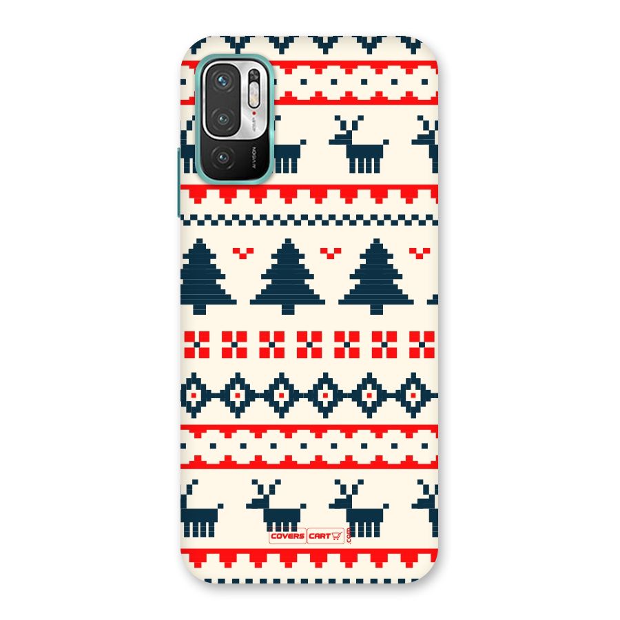 Christmas Design Pattern Back Case for Redmi Note 10T 5G