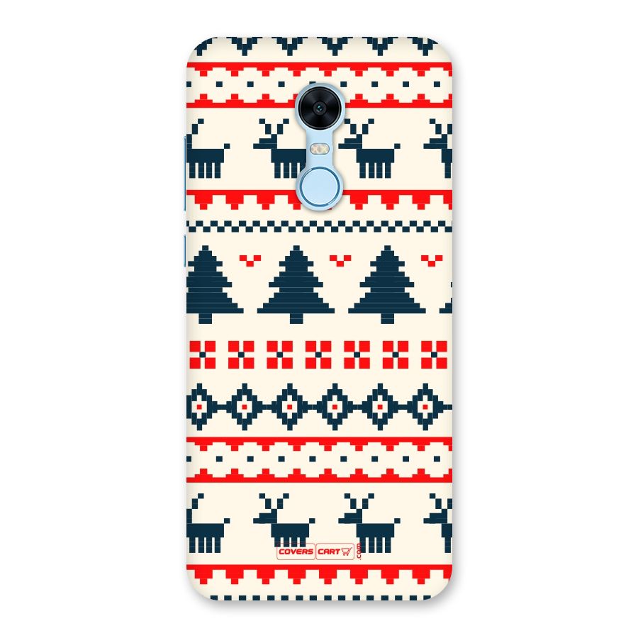 Christmas Design Pattern Back Case for Redmi Note 5