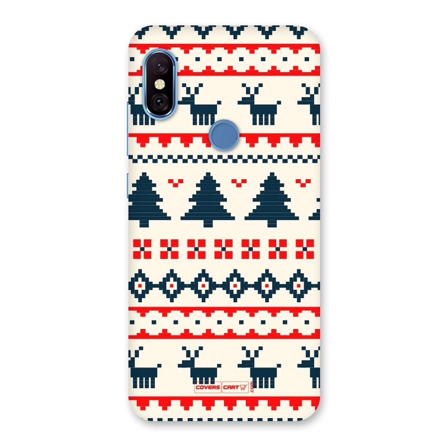 Christmas Design Pattern Back Case for Redmi Note 6 Pro