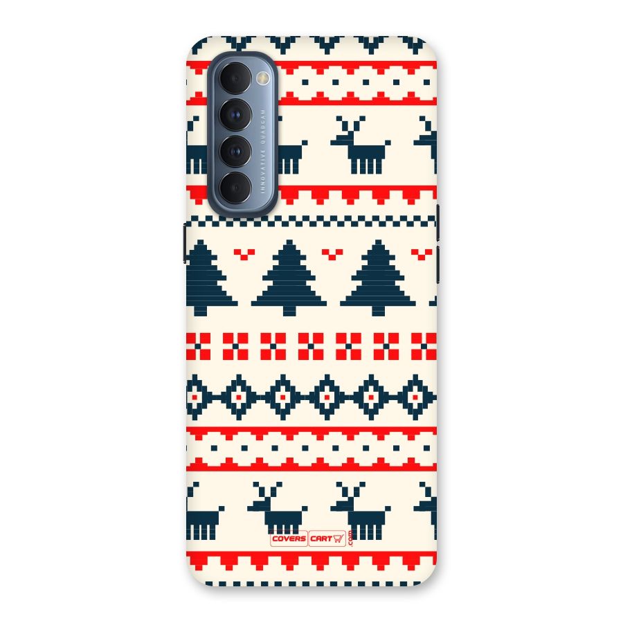 Christmas Design Pattern Back Case for Reno4 Pro