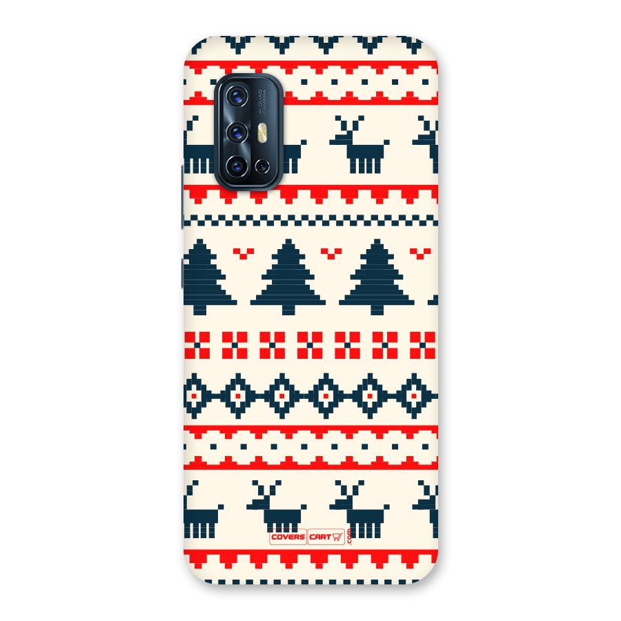 Christmas Design Pattern Back Case for Vivo V17