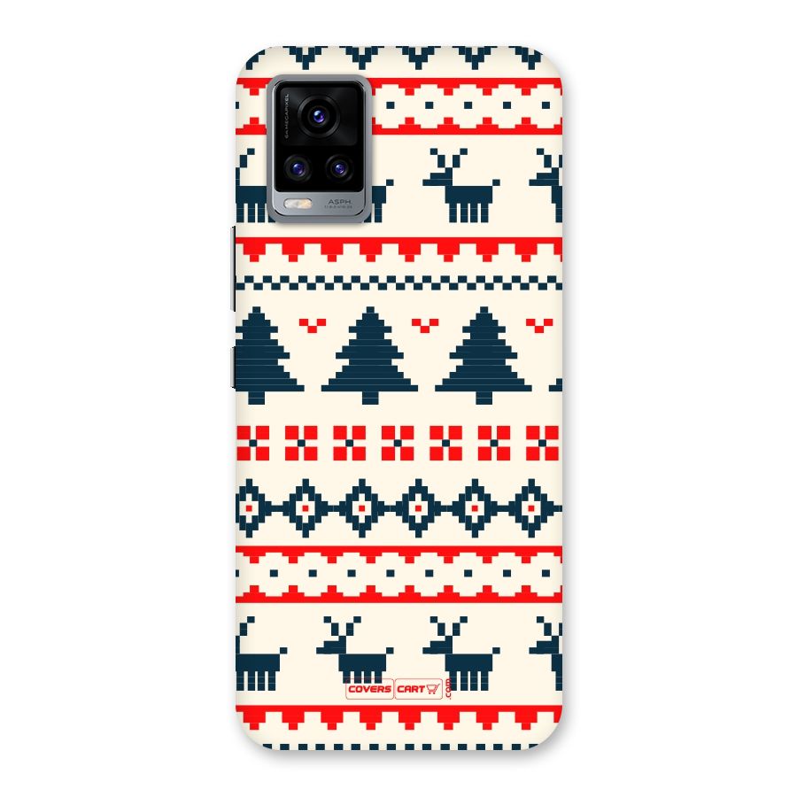 Christmas Design Pattern Back Case for Vivo V20