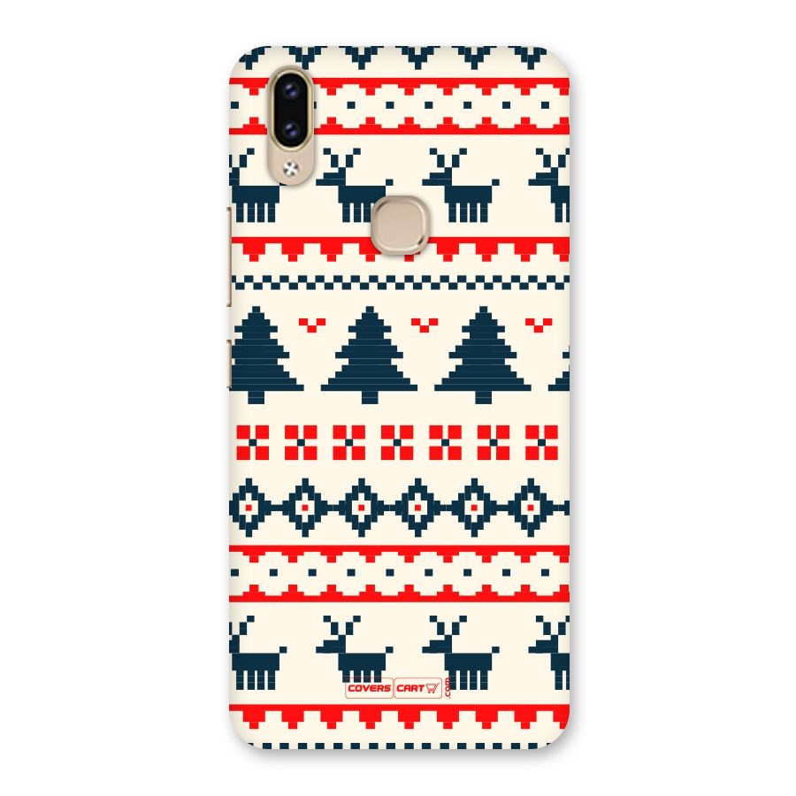 Christmas Design Pattern Back Case for Vivo V9 Youth