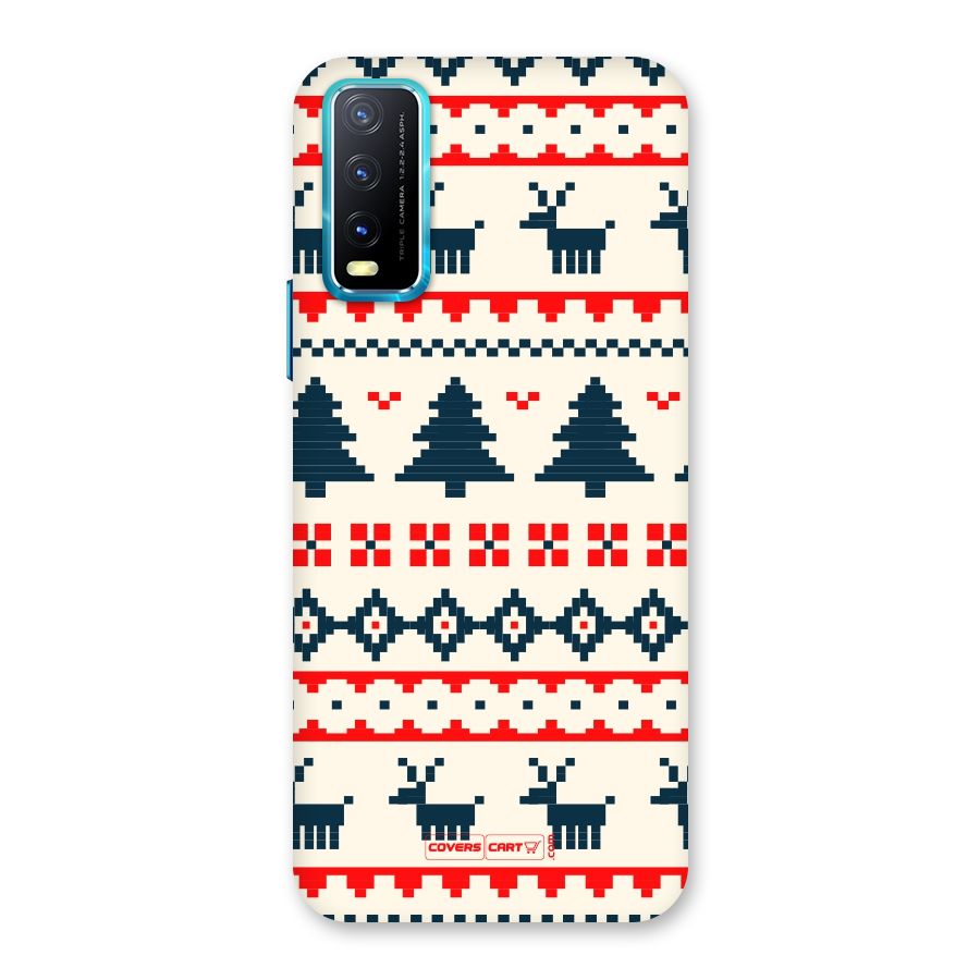 Christmas Design Pattern Back Case for Vivo Y20A