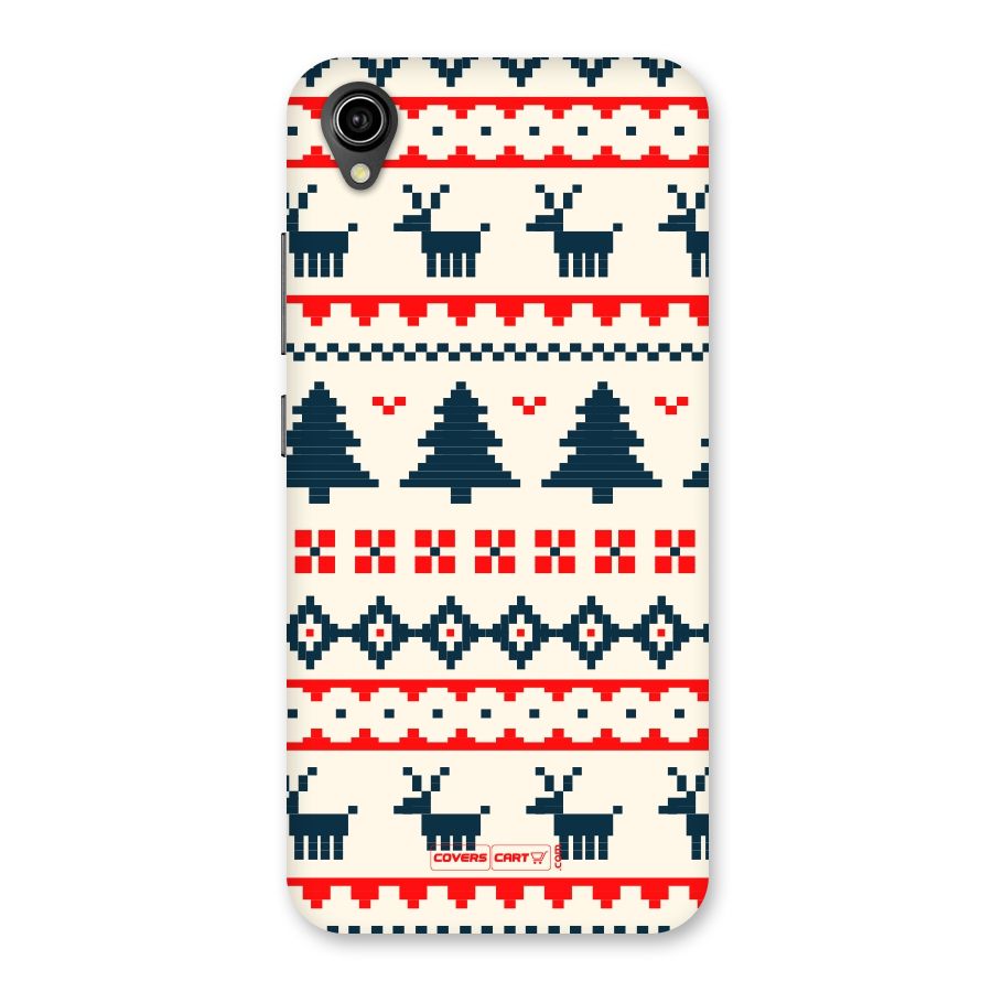 Christmas Design Pattern Back Case for Vivo Y90