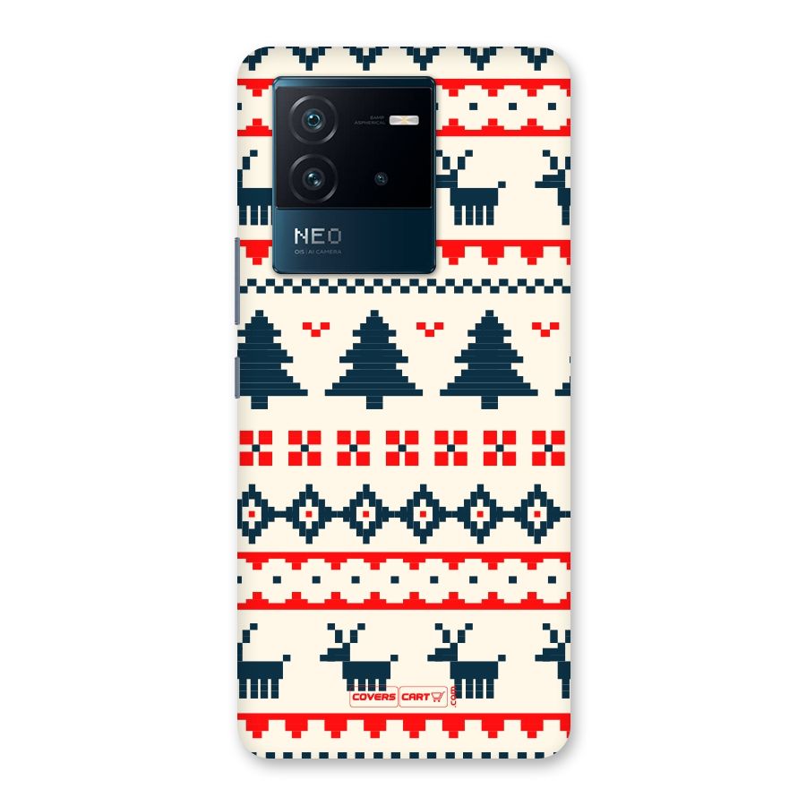 Christmas Design Pattern Back Case for Vivo iQOO Neo 6 5G