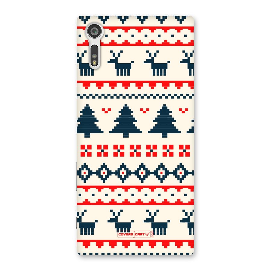 Christmas Design Pattern Back Case for Xperia XZ