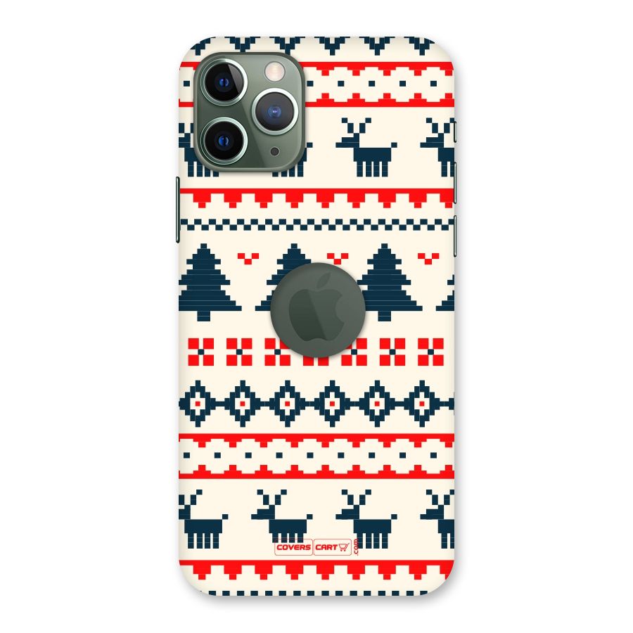 Christmas Design Pattern Back Case for iPhone 11 Pro Logo  Cut