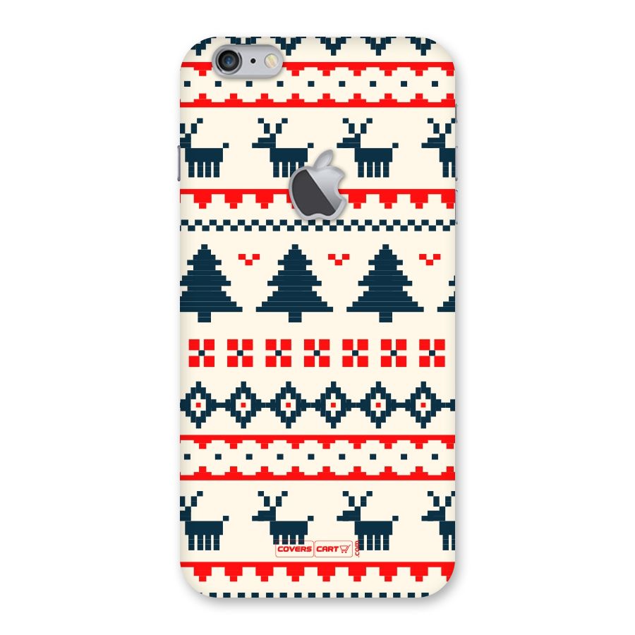 Christmas Design Pattern Back Case for iPhone 6 Plus 6S Plus Logo Cut