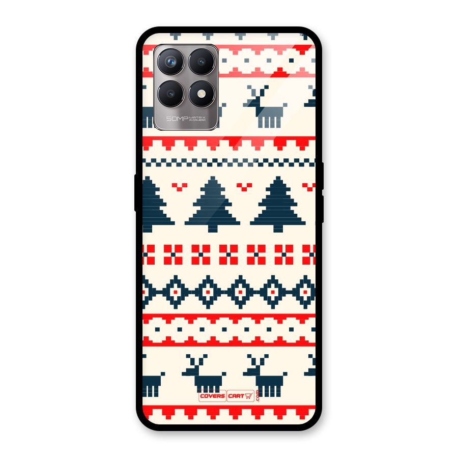 Christmas Design Pattern Glass Back Case for Realme Narzo 50