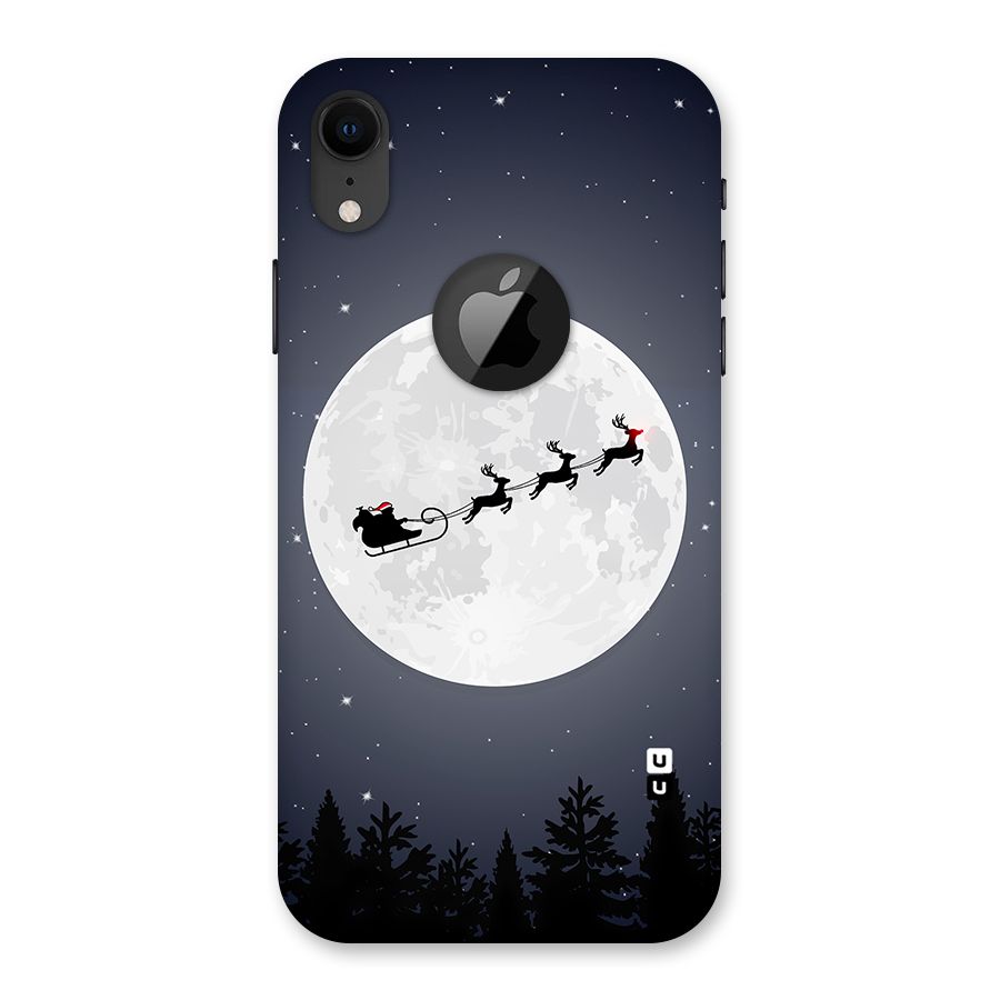 Christmas Nightsky Back Case for iPhone XR Logo Cut